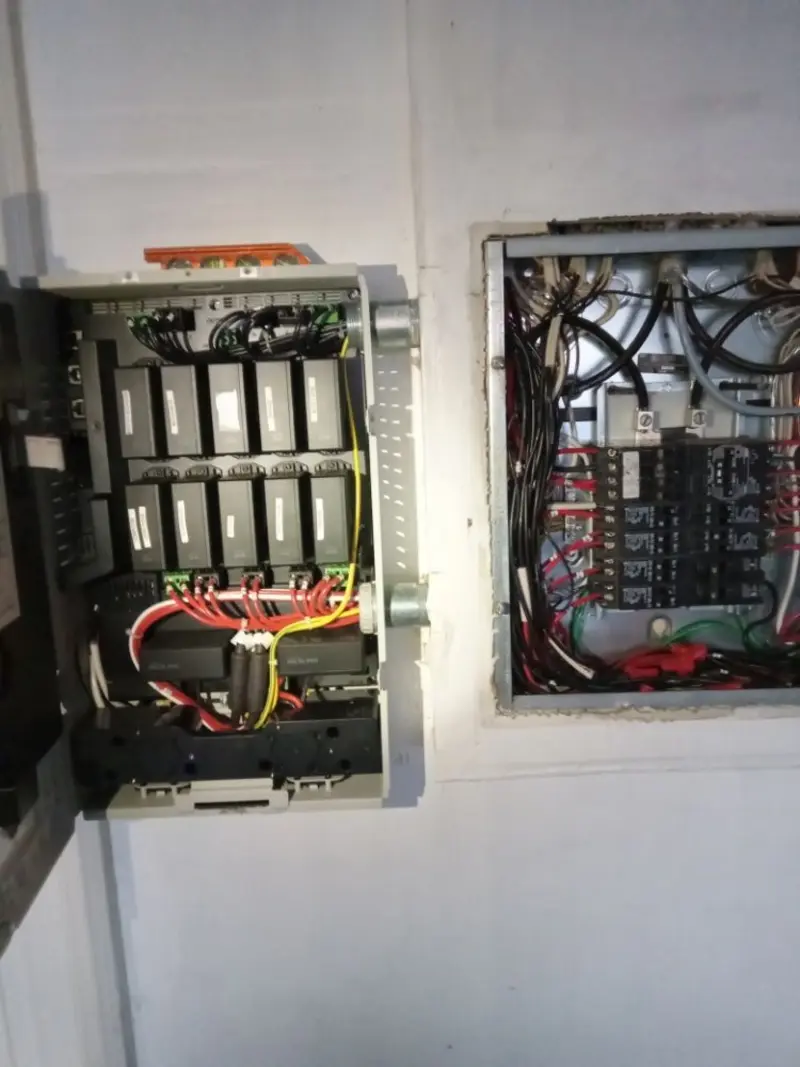 Electrical panel upgrade completed for Security Camera Wiring in Old Saybrook